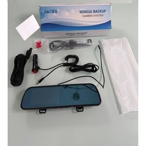 AMTIFO Vehicle Backup Camera System with Rear View Mirror